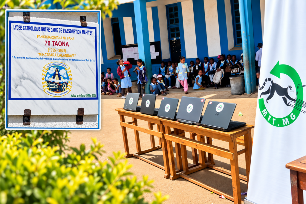 💻 MFT soutient l’éducation numérique au Lycée Catholique Notre-Dame de l’Assomption à Mahitsy